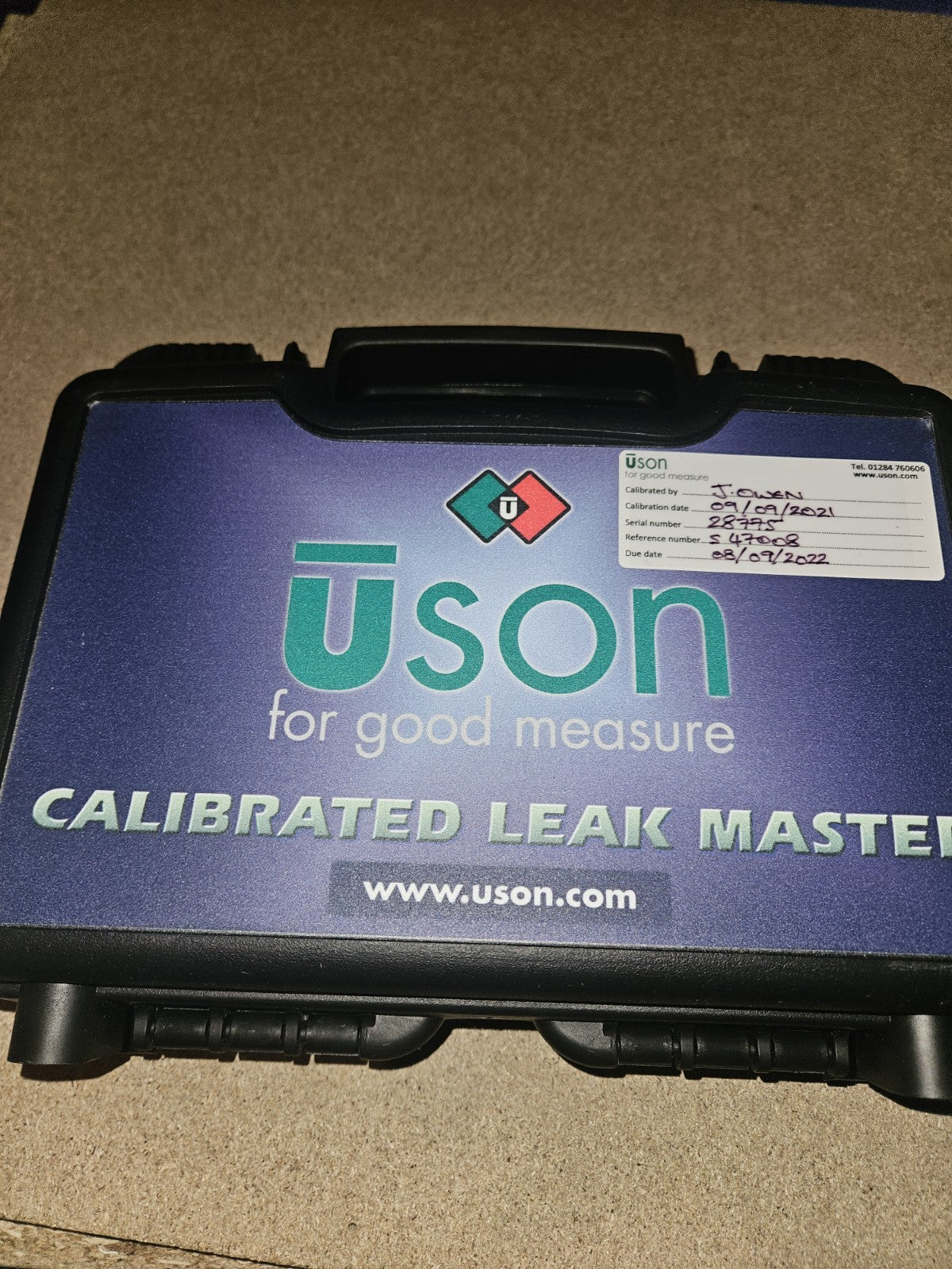 USON Calibrated LEAK MASTER 28775, Rate 5000 SCCM, 3 PSIG, neu New Unused In Box