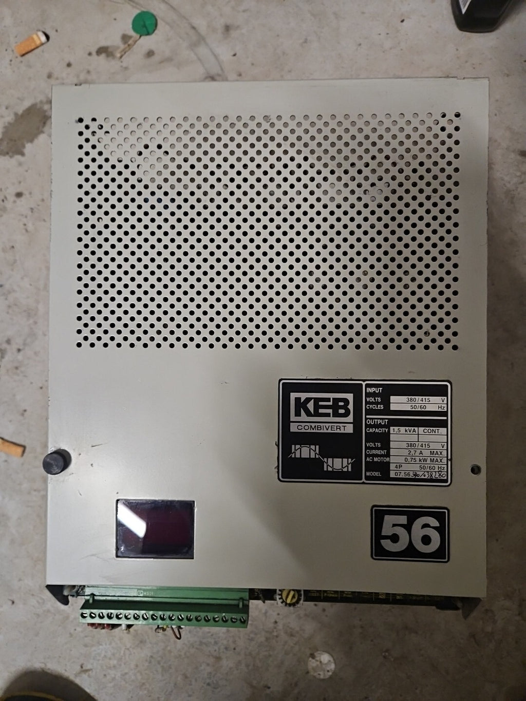 Refurbished KEB COMBIVERT 7.56.340 380/415V Current 2,7A Max,KEB 56 340 038280