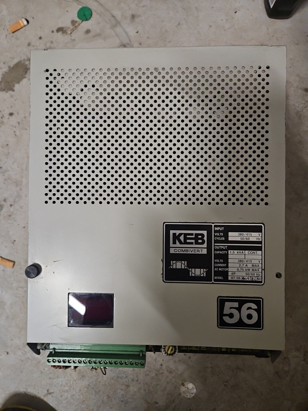 Refurbished KEB COMBIVERT 7.56.340 380/415V Current 2,7A Max,KEB 56 340 038280