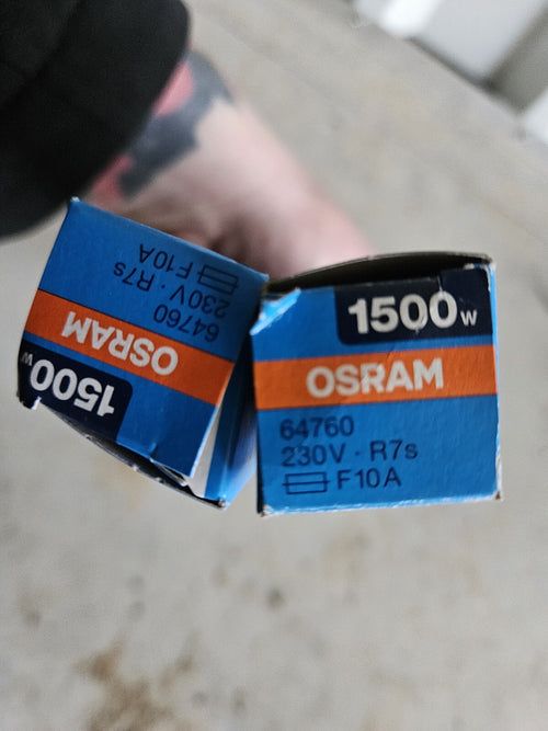 2 St. Osram Halogen-Lampe HALOLINE 64760 1500W R7s, New Neu Unbenutzt