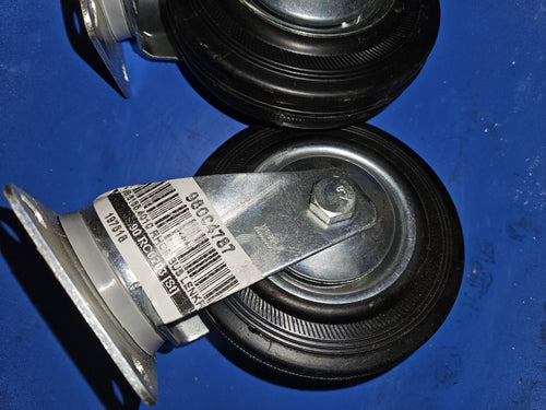 2 x BS-Rollen Lenkrolle 4021885058210 125 mm Lg.R Stahlbl verzinkt Neu/ovp, New