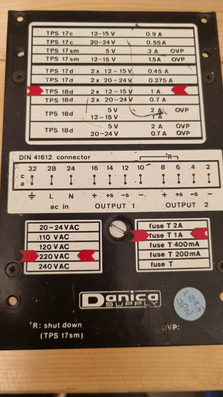 Danica Supply TPS 17sm 81-06800-5 used, gebraucht