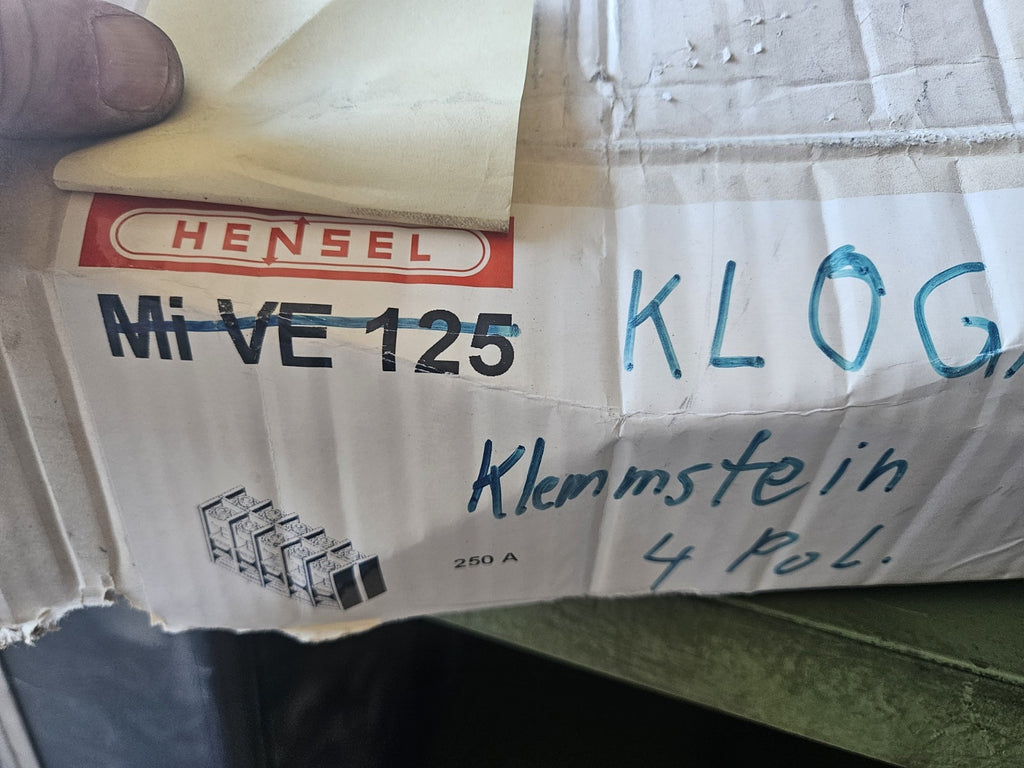 JEAN MÜLLER  HENSEL KL0G Klemmstein  Klemmleiste Baustein  KL0G, Neu Unused New 