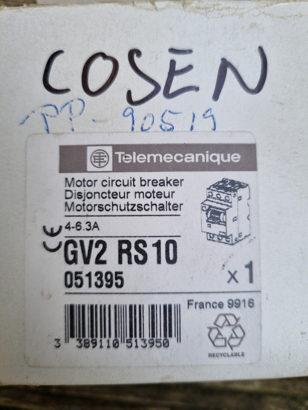 Telemecanique Schneider electric GV2 RS10 4-6,3 A new in box unused neu/ovp