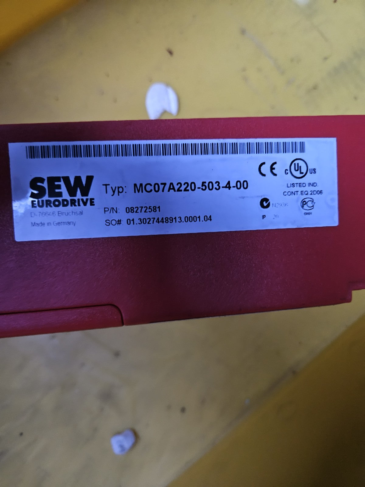 SEW Movidrive MC07A220-503-4-00, 08272581 New Old Stock, No Box Unused Neu
