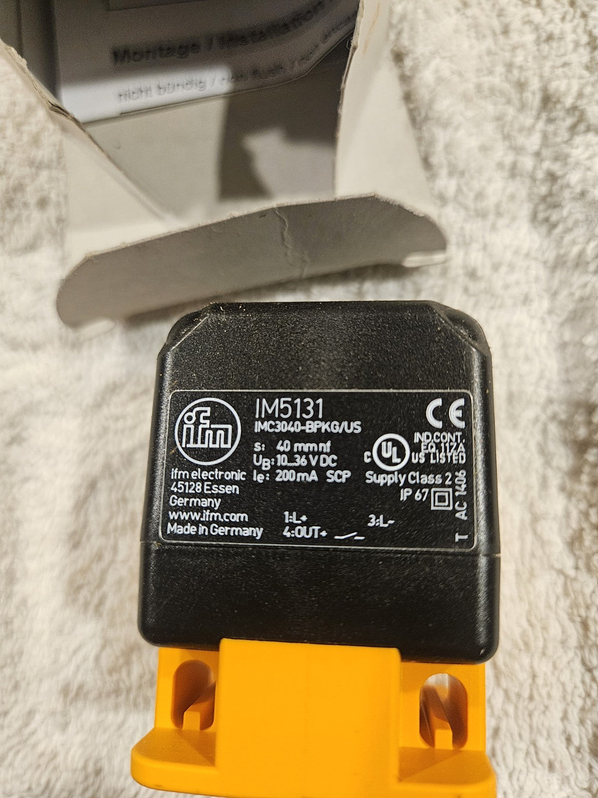 IFM 5131, IMC3040-BPKG/K1/US-100-DPS inductive Sensor, New In Box, Neu/ovp 
