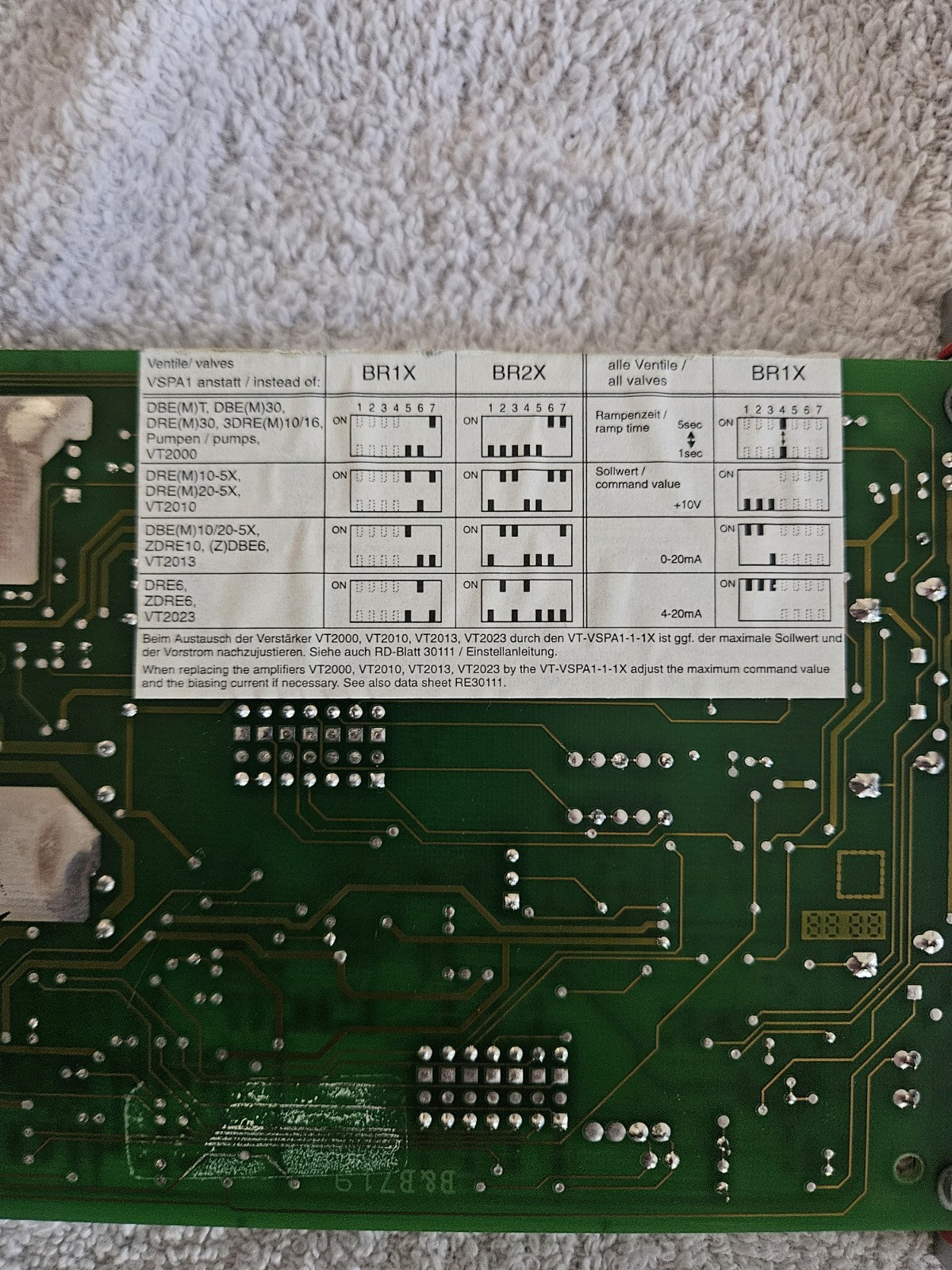 Mannesmann Rexroth VT-VSPA1-1-F10 / Mat-Nr. 00033823 Proportional Amplifier Card