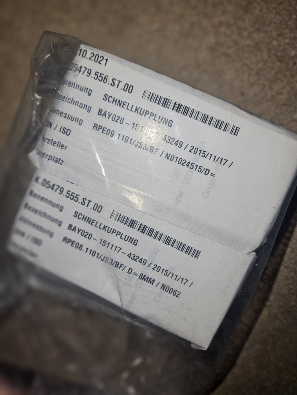 STÄUBLI 1024515 E09.1101/JS3/BF Modulare Schnellkupplung Neu/ovp New Unused