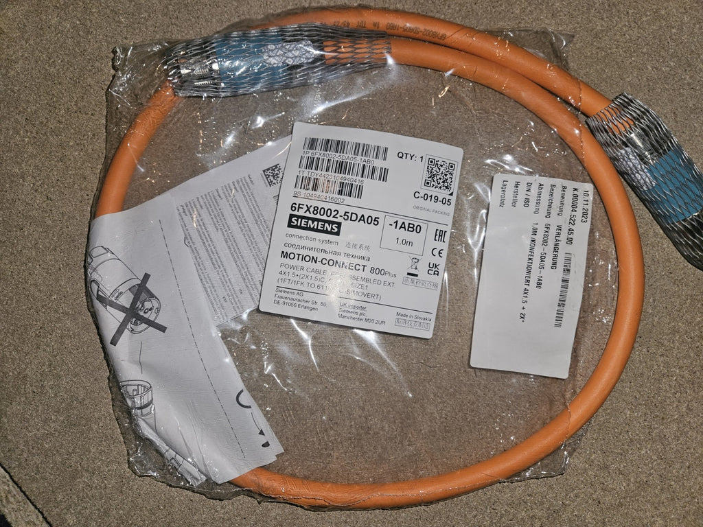 Siemens  6FX8002-5DA05-1AB Leistungskabel, Motorcable, 1m length, New Neu/ovp