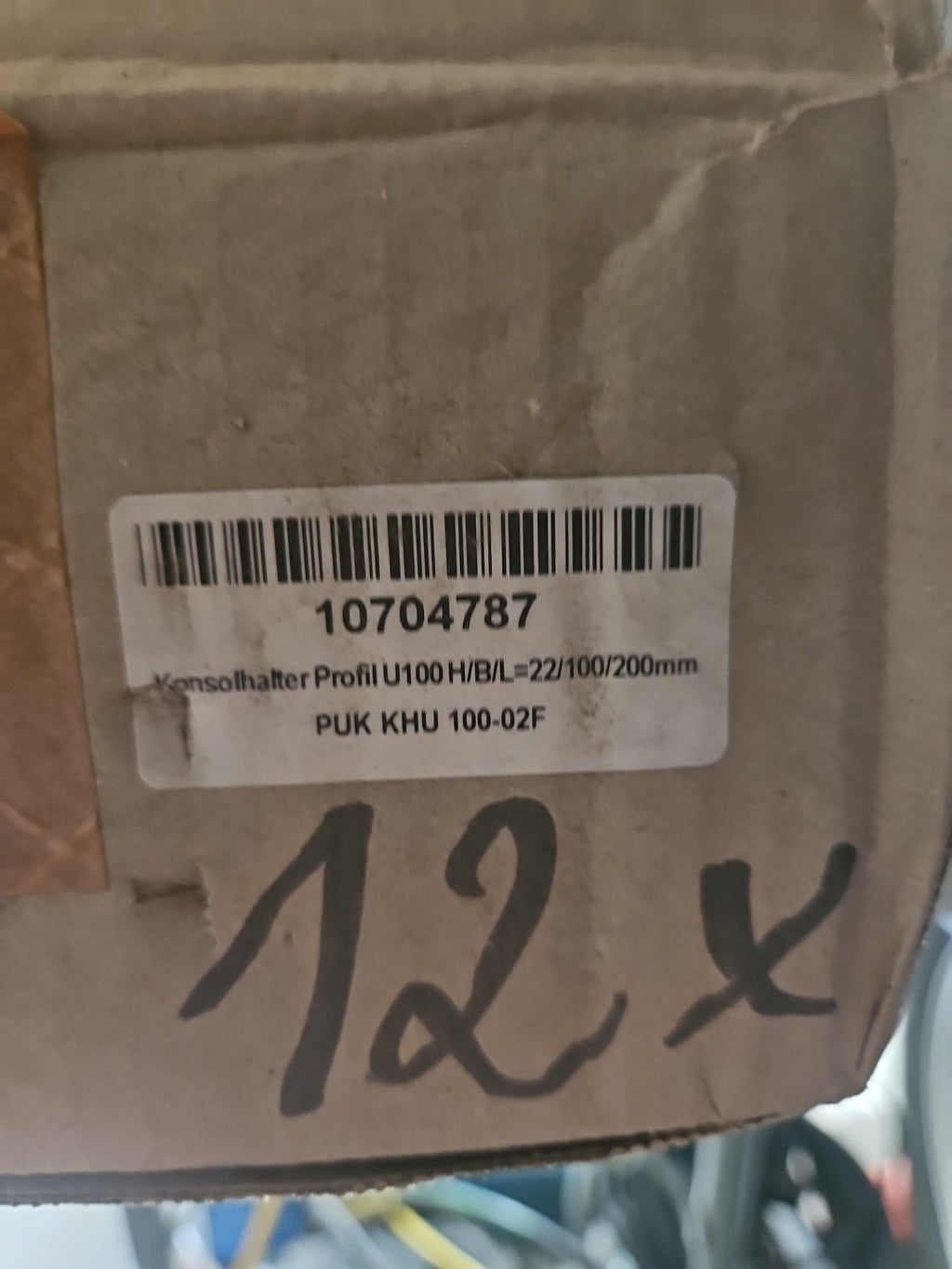 PohlCon (Puk) Konsolhalter-Schiene KHU 100-02F Profilschienen Stahl U100 Neu New