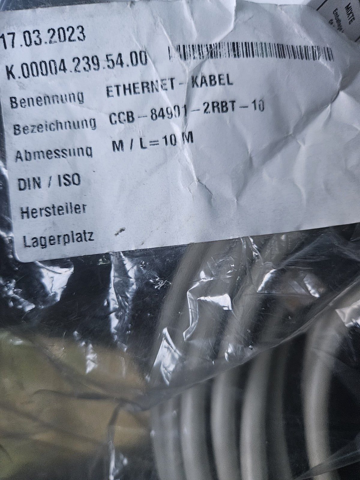 Cognex CCB-84901-2RBT-10, 1000002322 industrial Ethernet-Kabel, Neu/ovp New