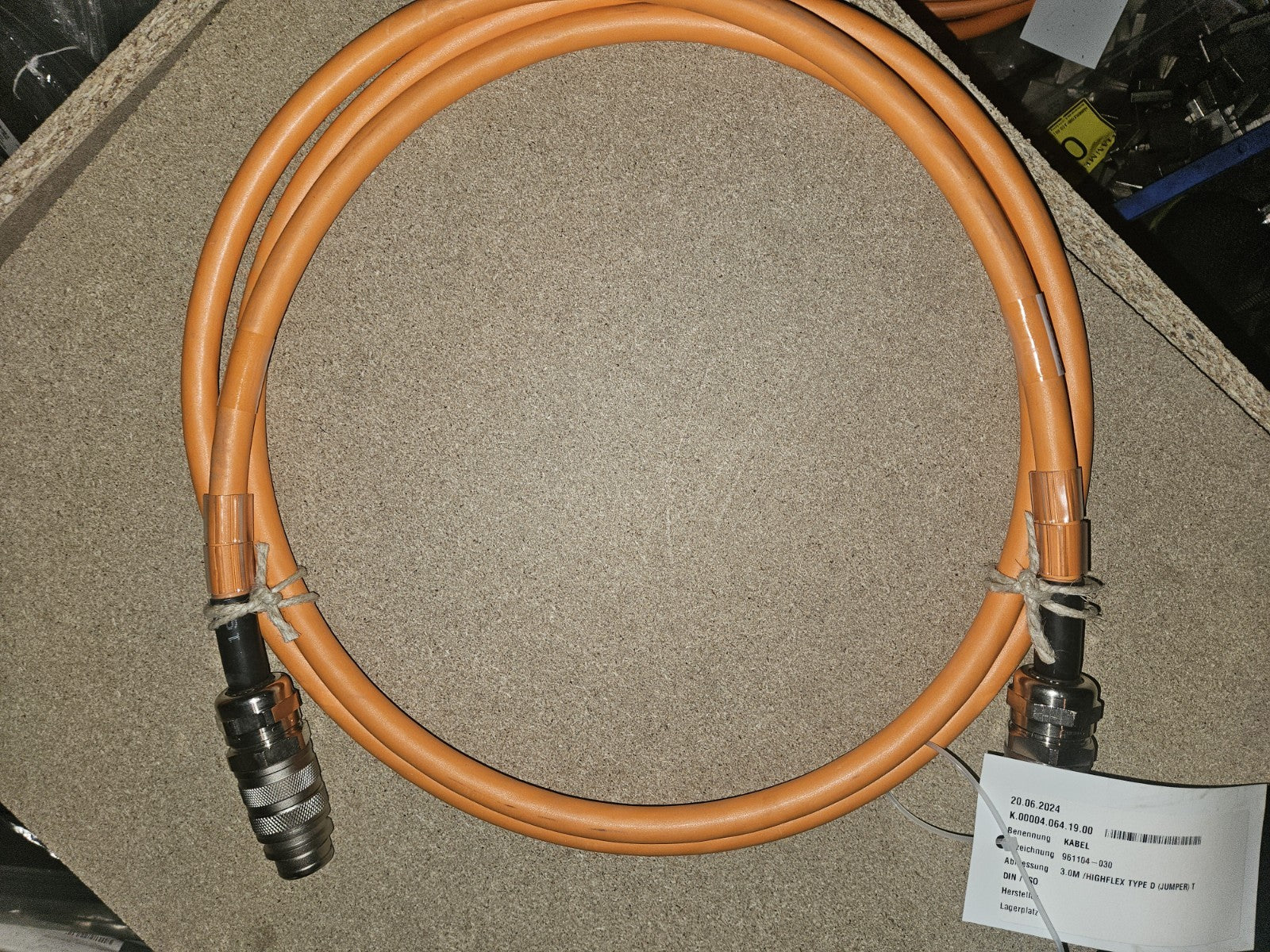 CLECO 961104-030, 3.0M/HIGHFLEX TYPE D (JUMPER) T, New Neu Unused Unbenutzt