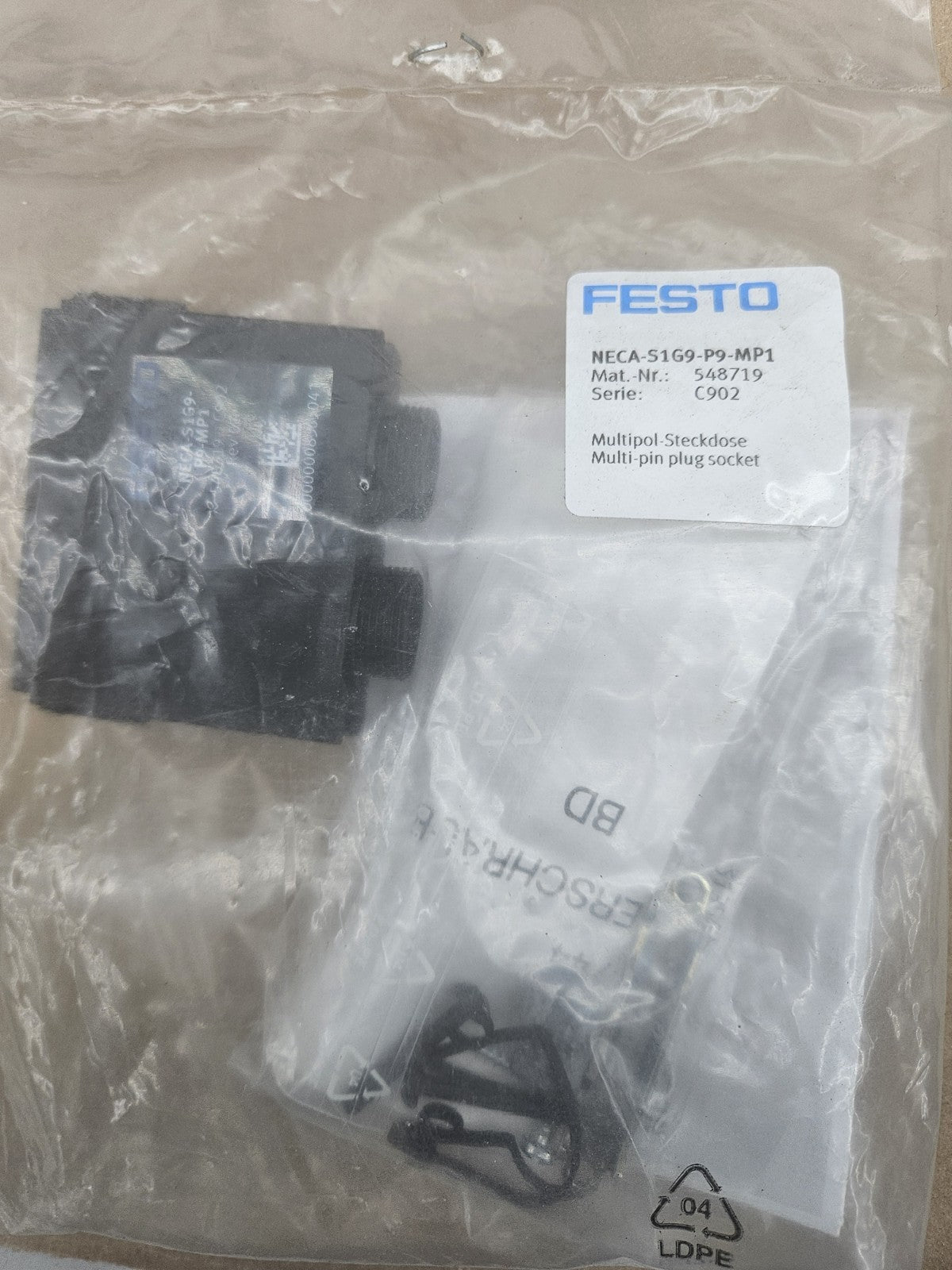 Festo 548719 Multipol-Steckdose Typ NECA-S1G9-P9-MP1 New/sealed, Neu/ovp