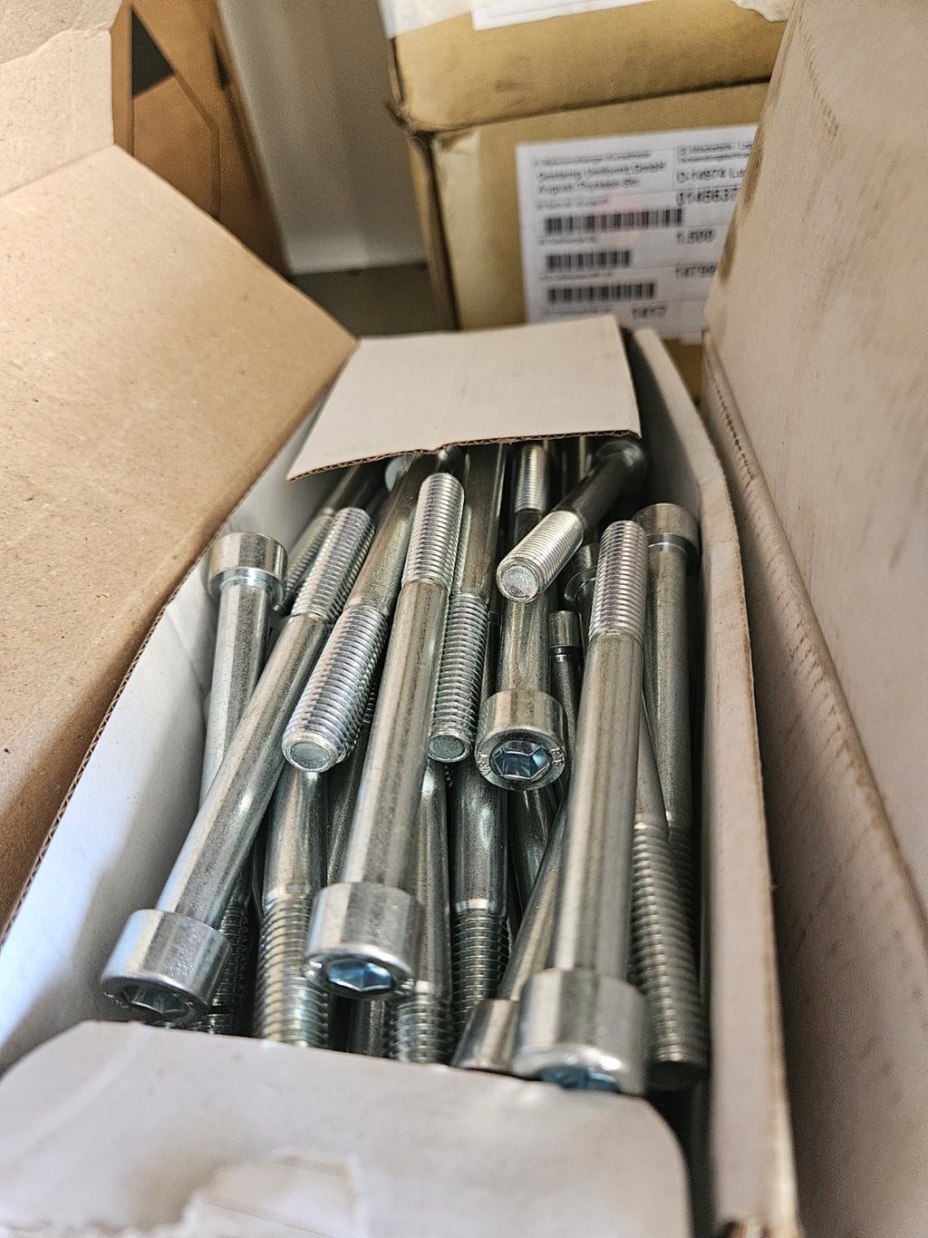 50 Stück  M10x100 Zylinderschrauben DIN 912 galv. verzinkt 8.8 Innensechskant