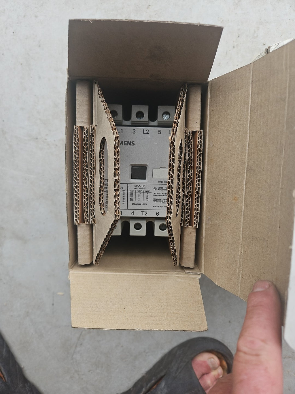 Siemens 3TF48 22-0AP0 Schütz 230V 37KW Neu/ovp, New Unused, Worldwide Shipping