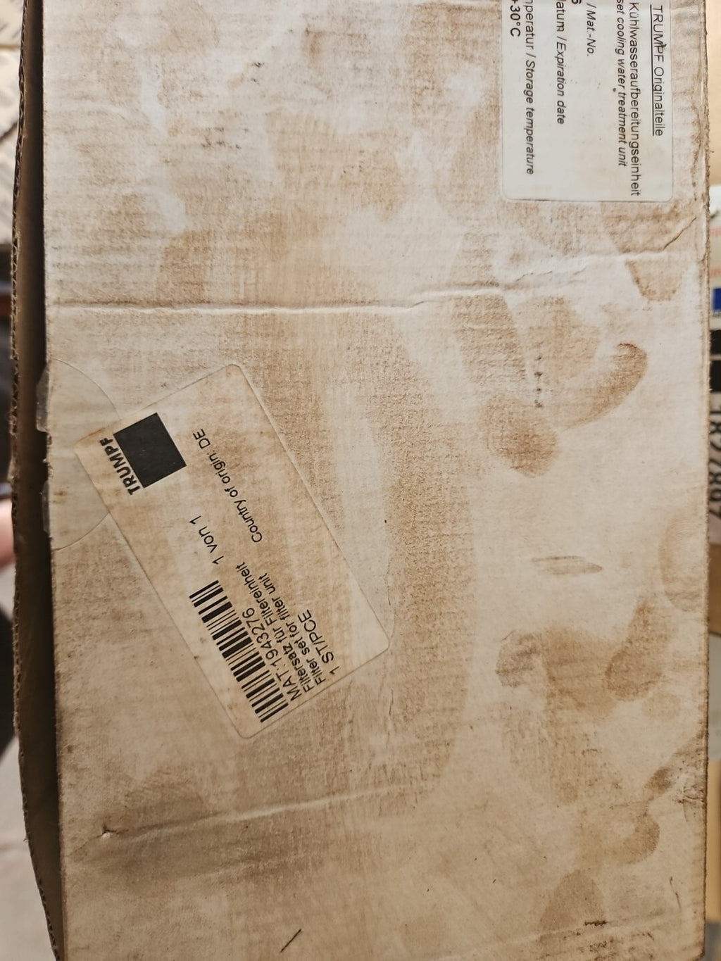 Org. TRUMPF Laser 1943276 Filtersatz, Neu/ovp, Eingeschweißt New ,unused