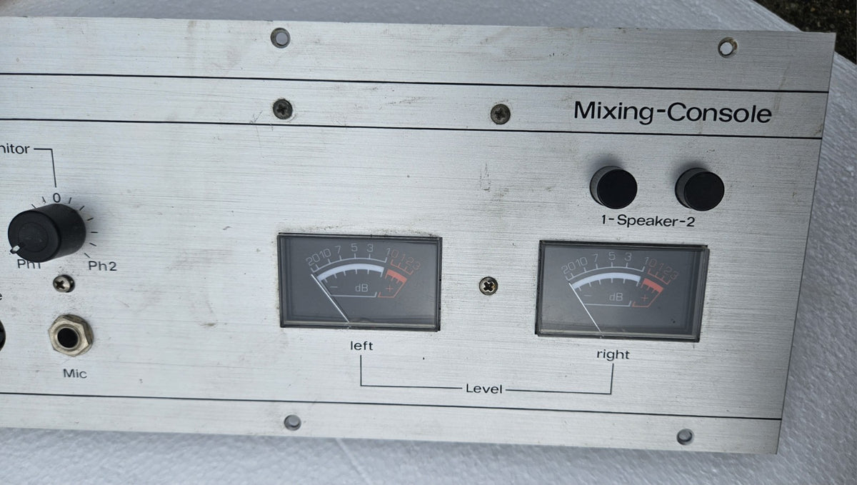 Rare Wifona Disco-Center Mixing-Console Spare Part Faceplate Vintage Audio Desk