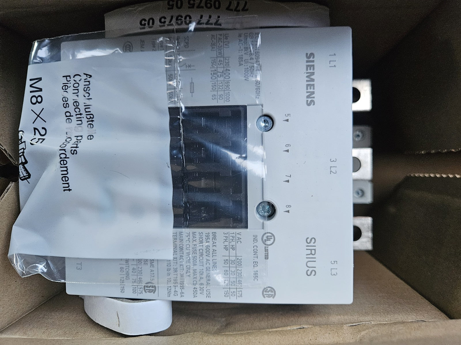 Siemens Leistungsschütz 3RT1055-6AP36 power contacter Schütz Neu/ovp, New In Box