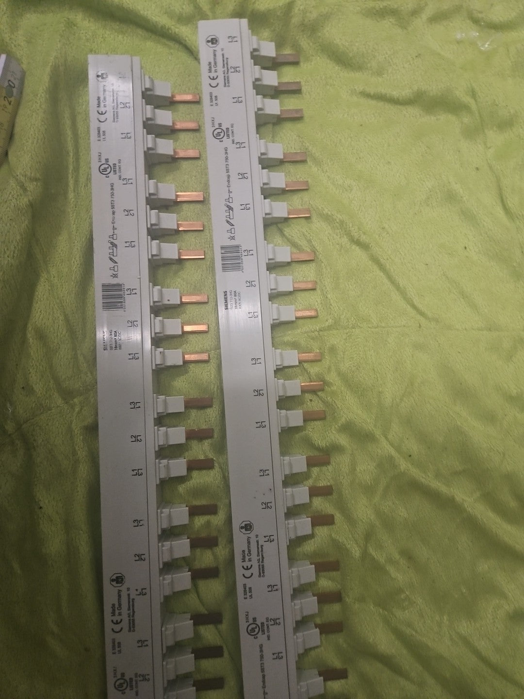 2 x Konvolut Siemens Stiftsammelschiene 5ST3 750-3HG, 5ST37503HG, Neu New Nos