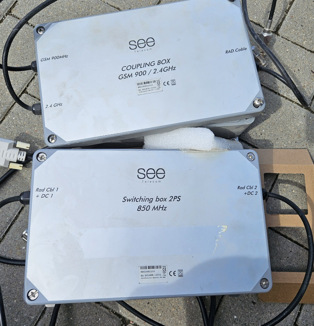RARE SEE Telecom Set: Coupling Box GSM 900/2.4GHz & Switching Box 2PS 850MHz