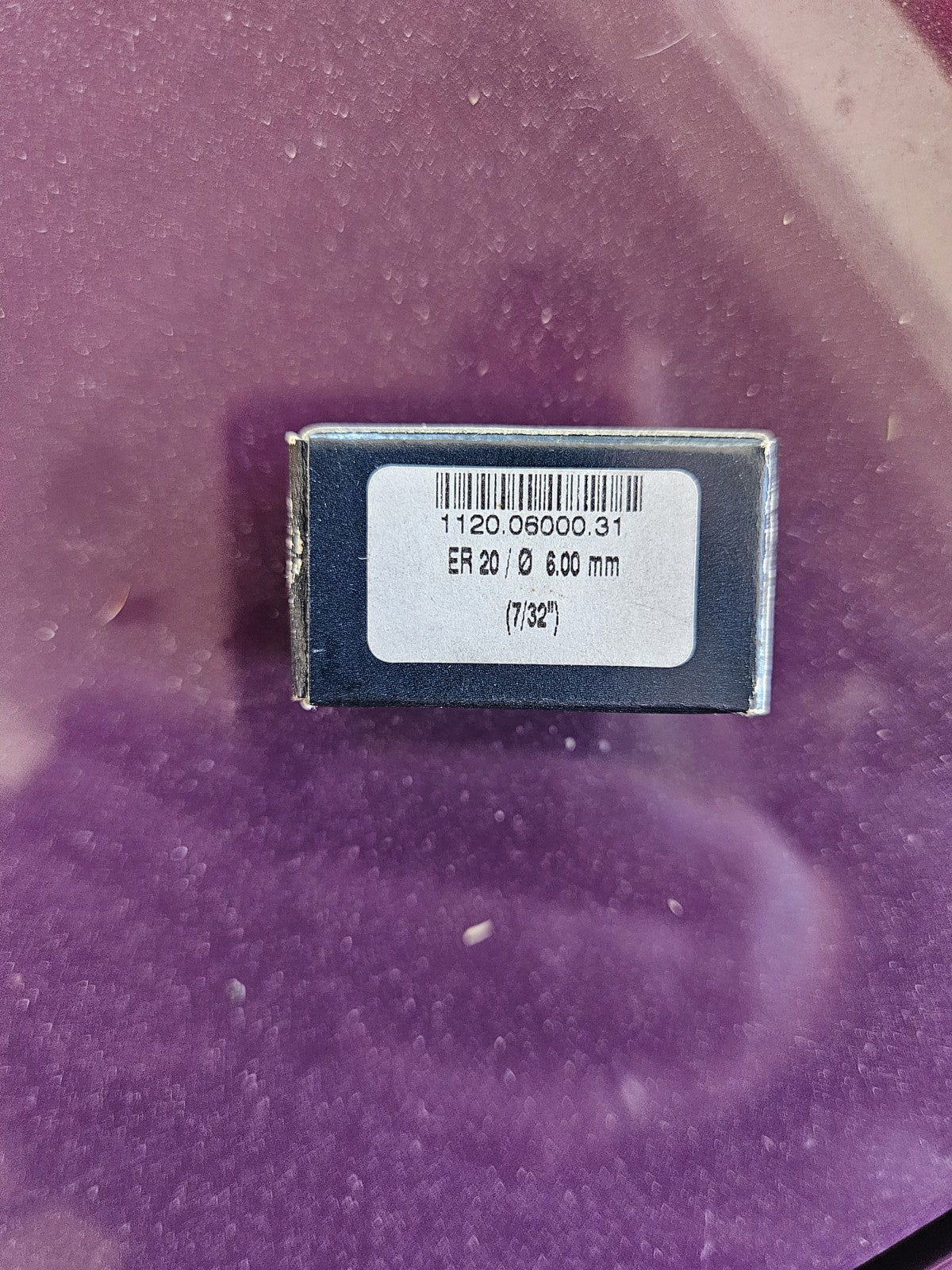 Brand New Rego-Fix ER20 6mm Ultra Precision Collet 7/32" Size 1120.0600.31 Neu