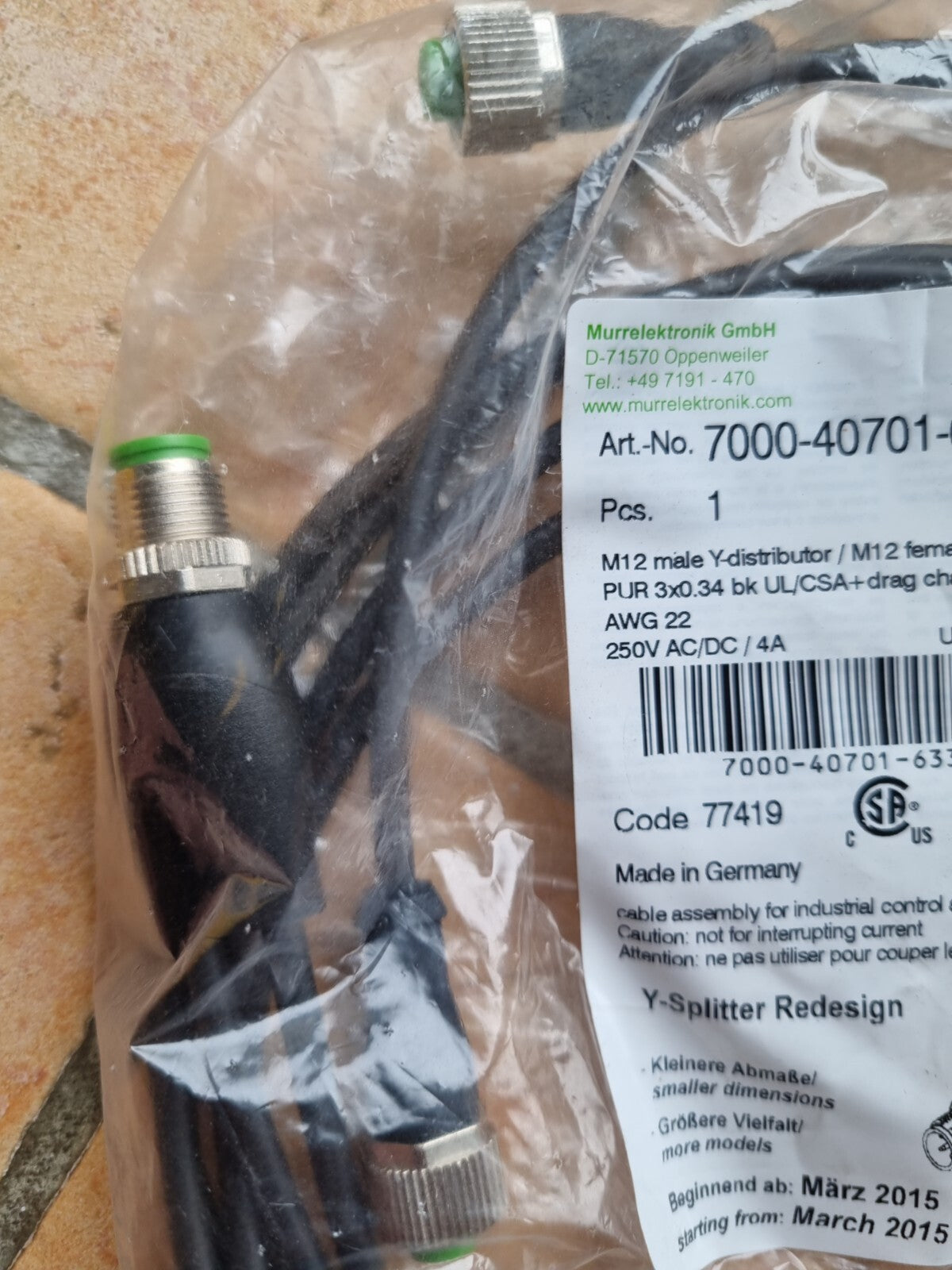 Murrelektronik Y-Verteiler 7000-40701-6330150 Sensor-/Aktor-Verteiler