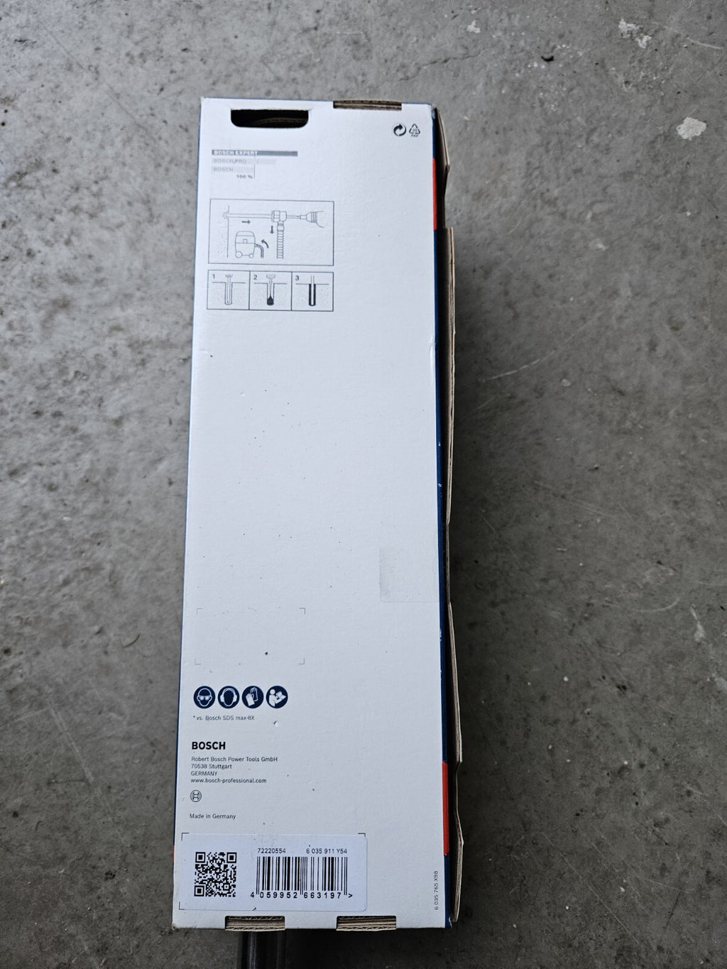BOSCH Absaugbohrer-Set SDS EXPERT CLEAN max-8X 22x400x650mm, inkl. Absaugadapter