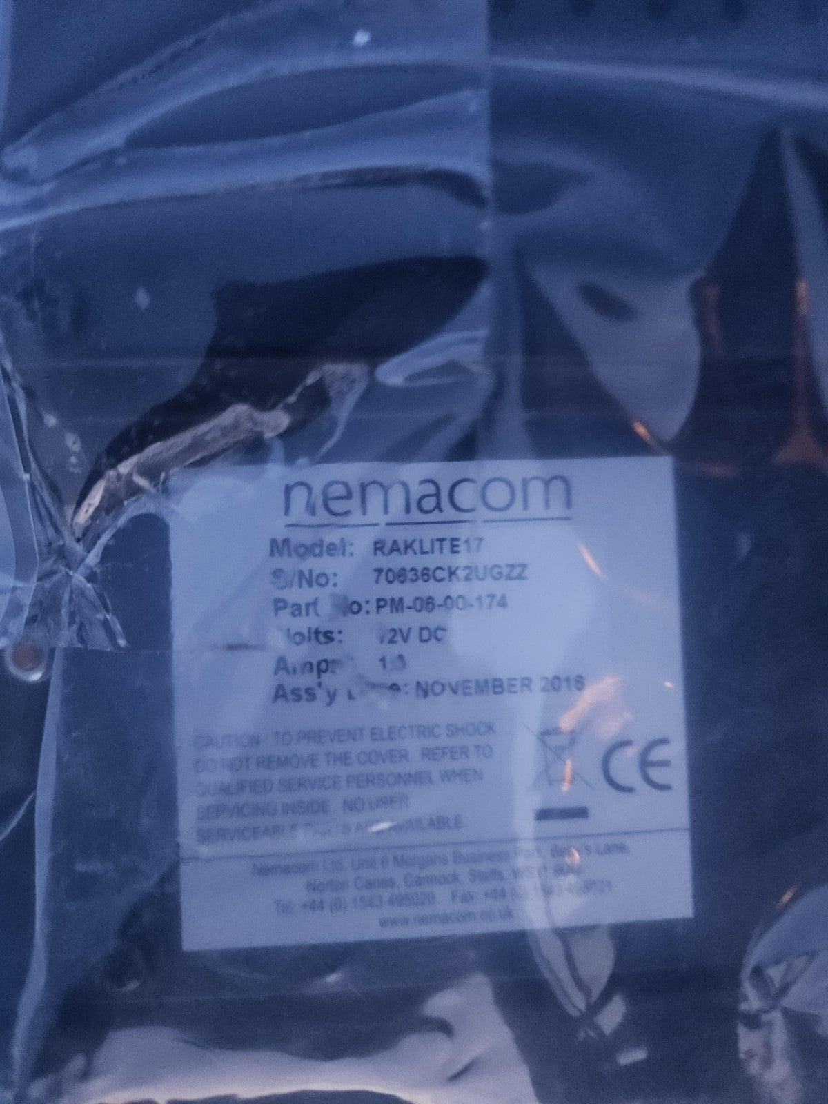 NEMACOM RAKLITE17 Industrial Touchscreen Panel PM-06-00-174, 12V DC, Neu, NEW