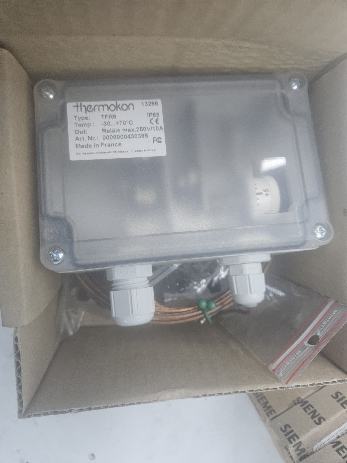 Thermokon TFR6 Frostschutzthermostat 13266, -30...+70⁰, 0000000430395, New NEU