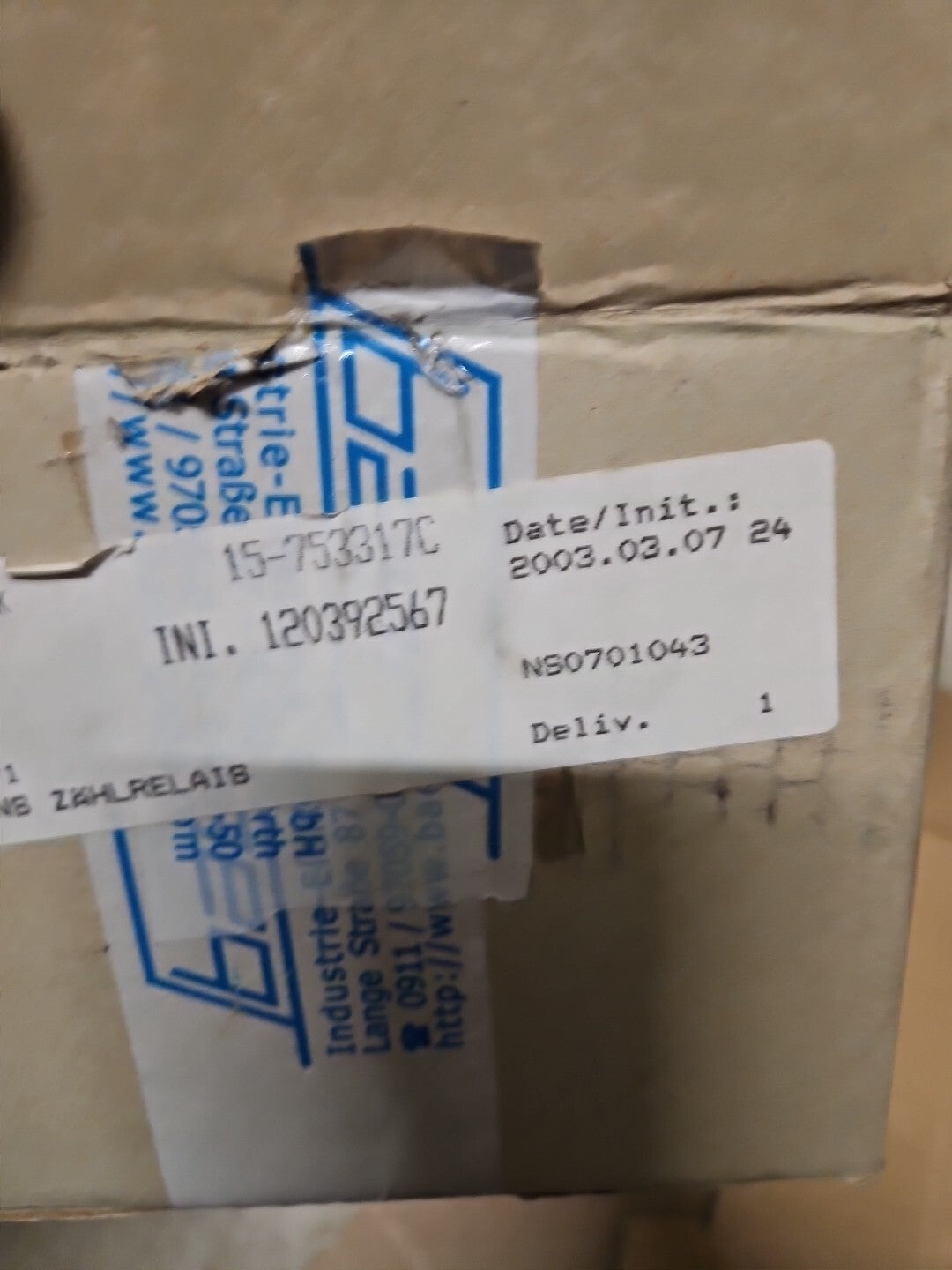 Siemens Relais Fernzählrelais 7FR50 34-2, 9680191 NEU/OVP, New In Box, NOS