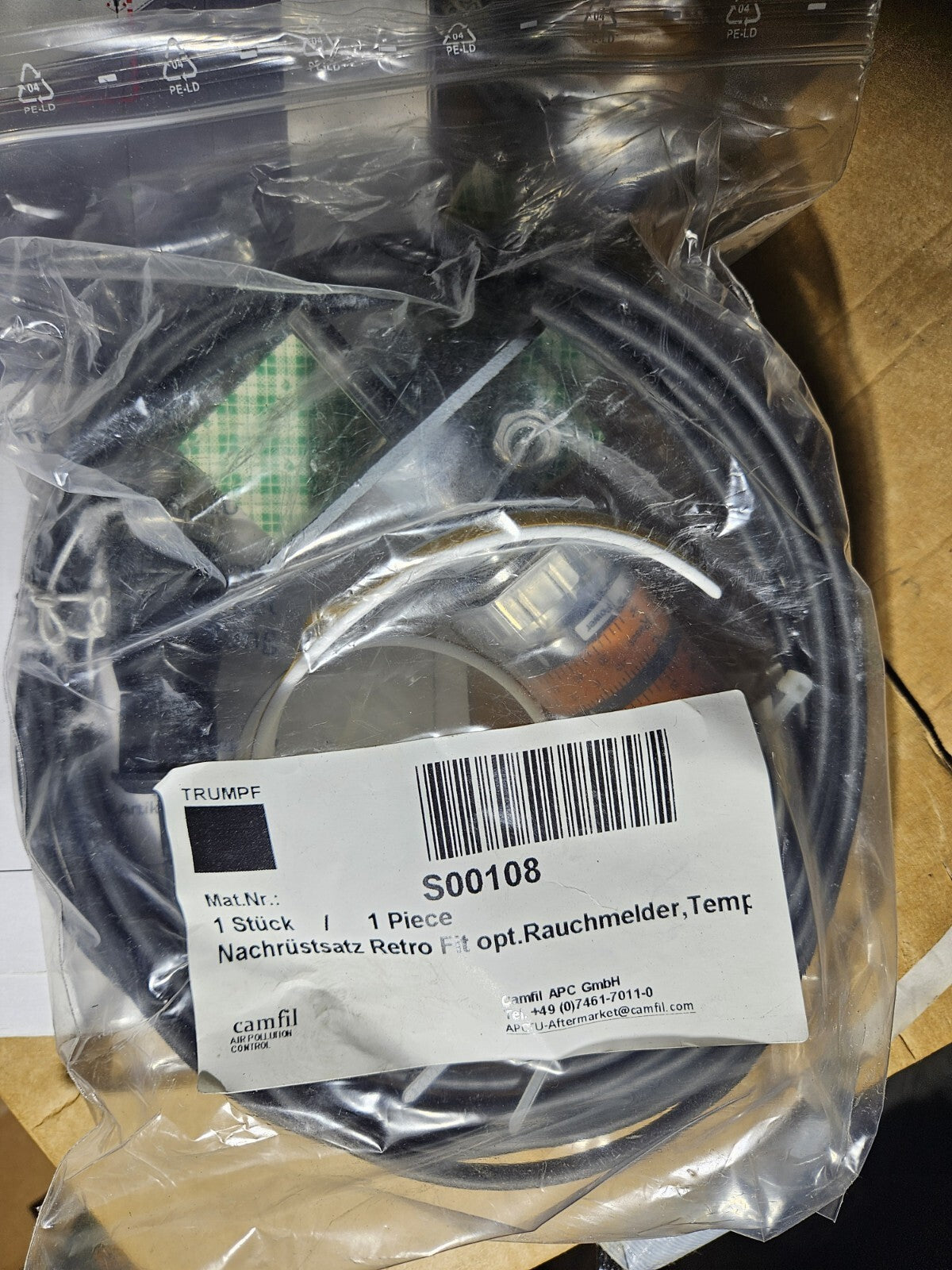 Trumpf S00108, CAMFIL APC Nachrüstsatz Retro FIT opt.Rauchmelder,Temp.sensor Neu