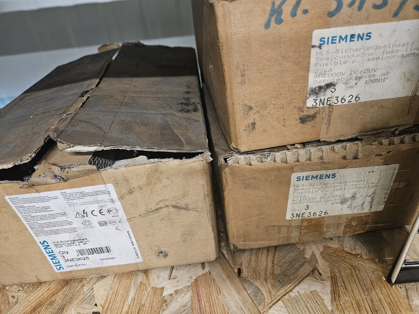 Siemens 3 NE3 626 SITOR-Sicherungseinsatz VPE= 3 Stück new Old Stock Unused, Neu