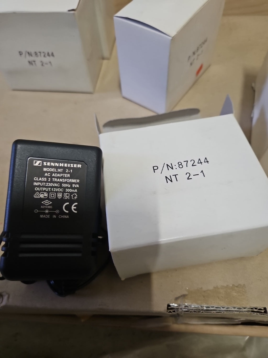 Org.Sennheiser AC Power Adapter Netzteil NT2-1 EU 2 Pin Neu/ovp, Brandnew Unused