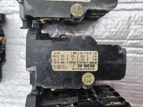 4 x Kloeckner Moeller DIL00L-62 Schütz contactor Used working