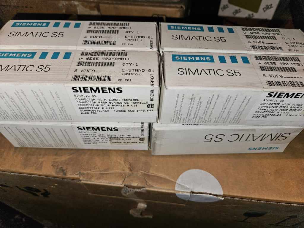 1 x Siemens Simatic S5 6ES5490-8MB11 E-Stand: 01 Schraubstecker -unused/OVP-