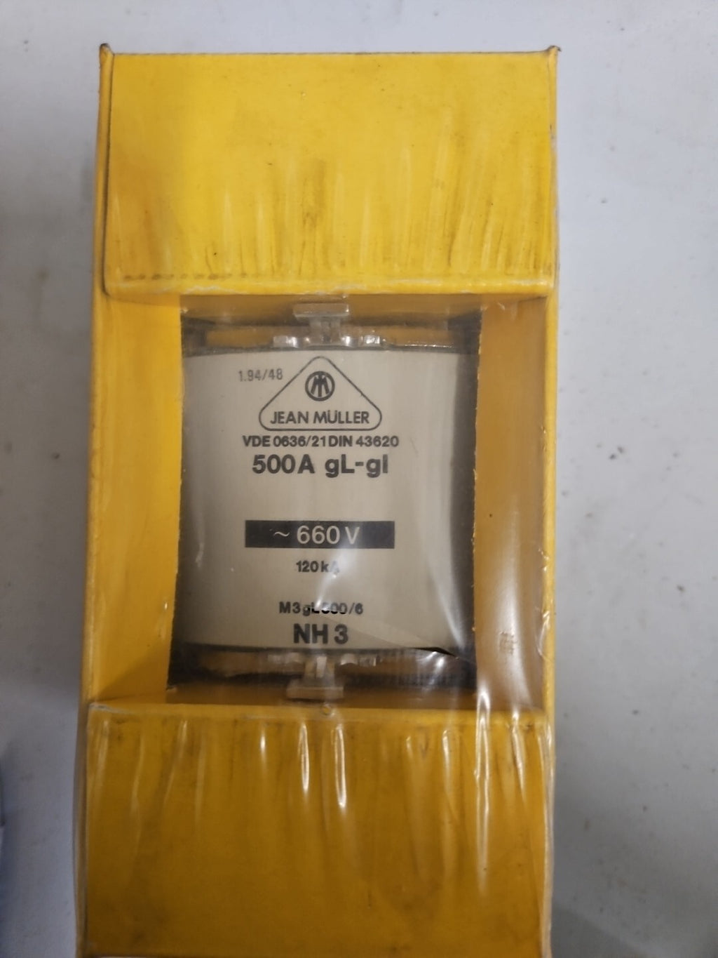 Jean Muller 500A gL-gl, 660V 120kA New Sealed, Neu/ovp M3gl500/6