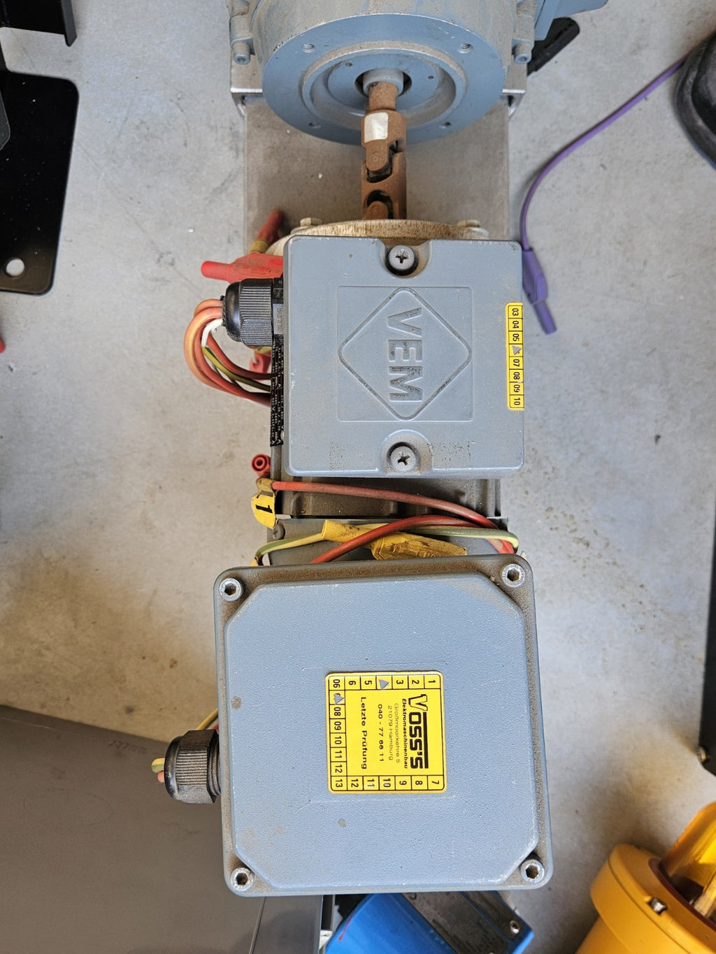 VEM Elektromotor K21R 63 G 2 + LENZE GN43.550.34.035-036 Motor, Fully Working
