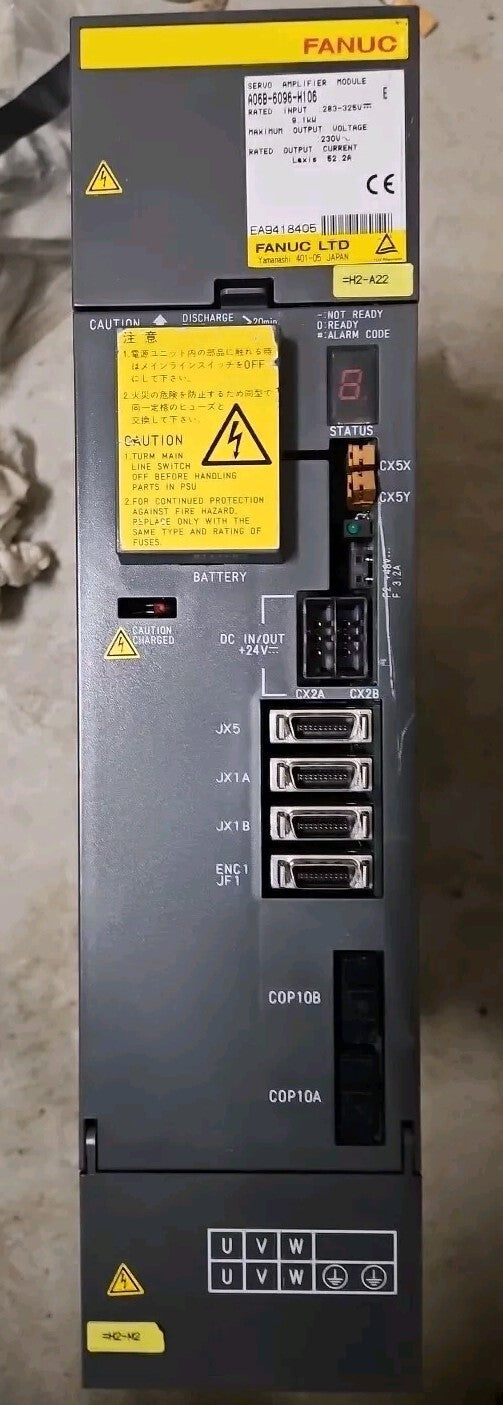 A06B-6096-H106 REFURBISHED FANUC SERVO AMPLIFIER MODULE 9.1KW fully Working
