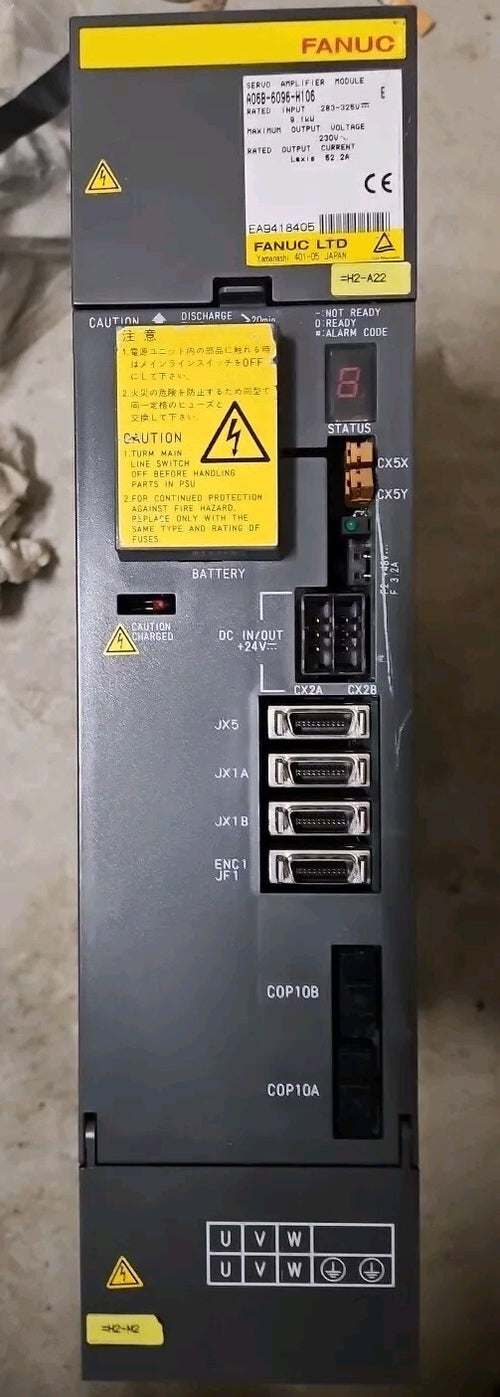 A06B-6096-H106 REFURBISHED FANUC SERVO AMPLIFIER MODULE 9.1KW fully Working