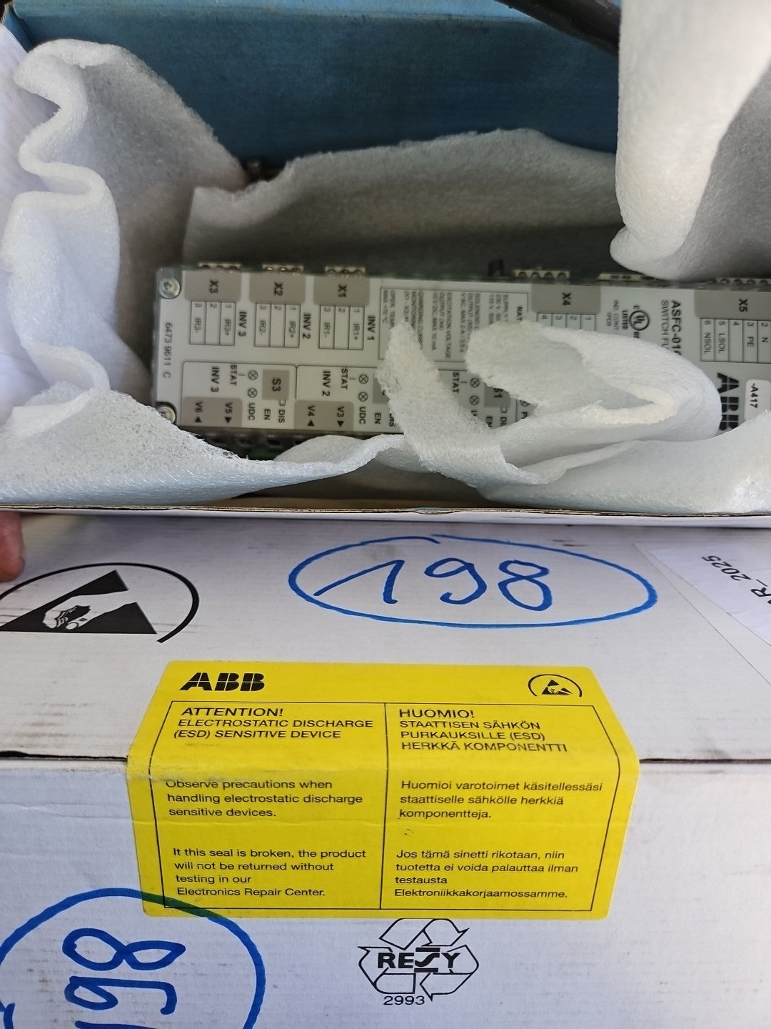 1 x ABB ASFC-01C Rev. D 64649540 SWITCH FUSE CONTROLLER neu/ovp, Sealed!!!