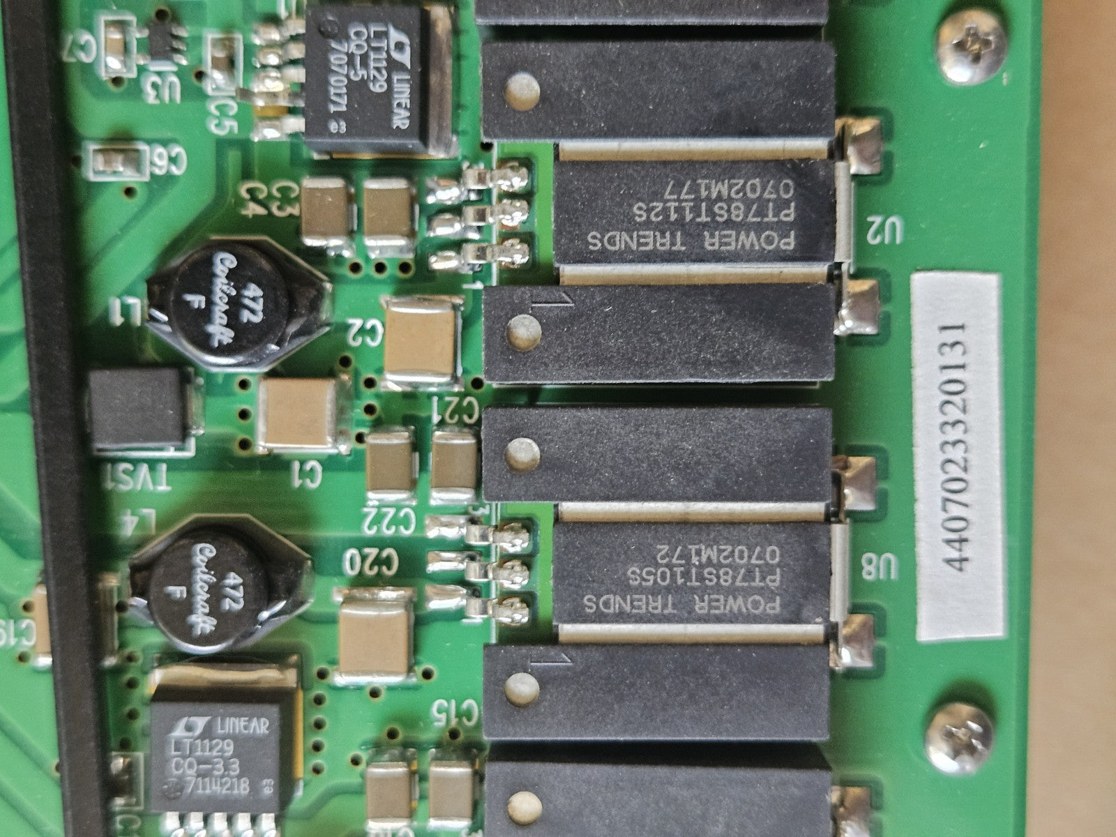 Polestar Technologies DSP3K Power Board ASSY: 9000-332 Rev Model DSP4C Rev 2.0