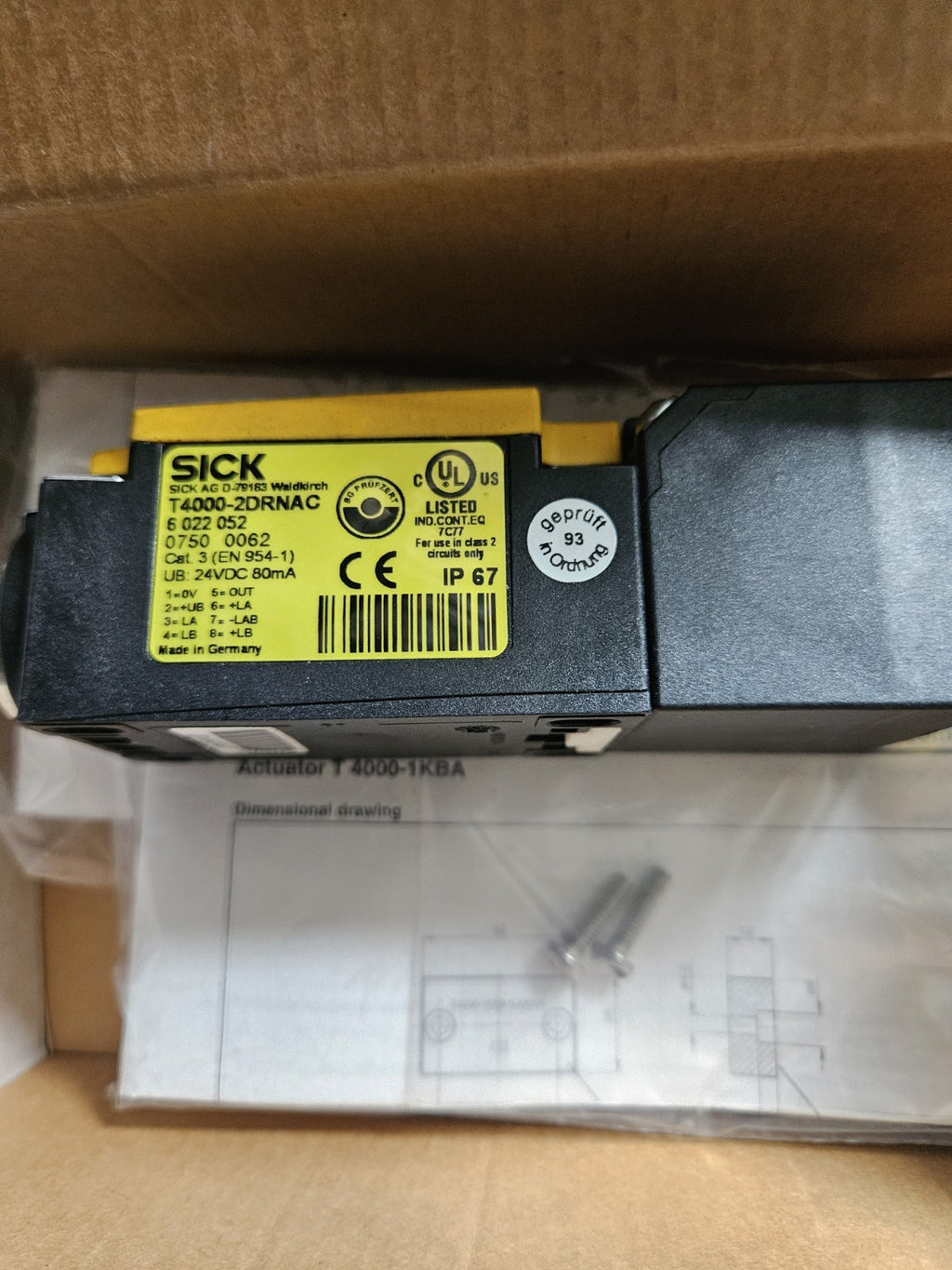 Sick Auswerteeinheit Sensor T4000-2DRNAC Betätiger 6022052 Neu/ovp, Unused New