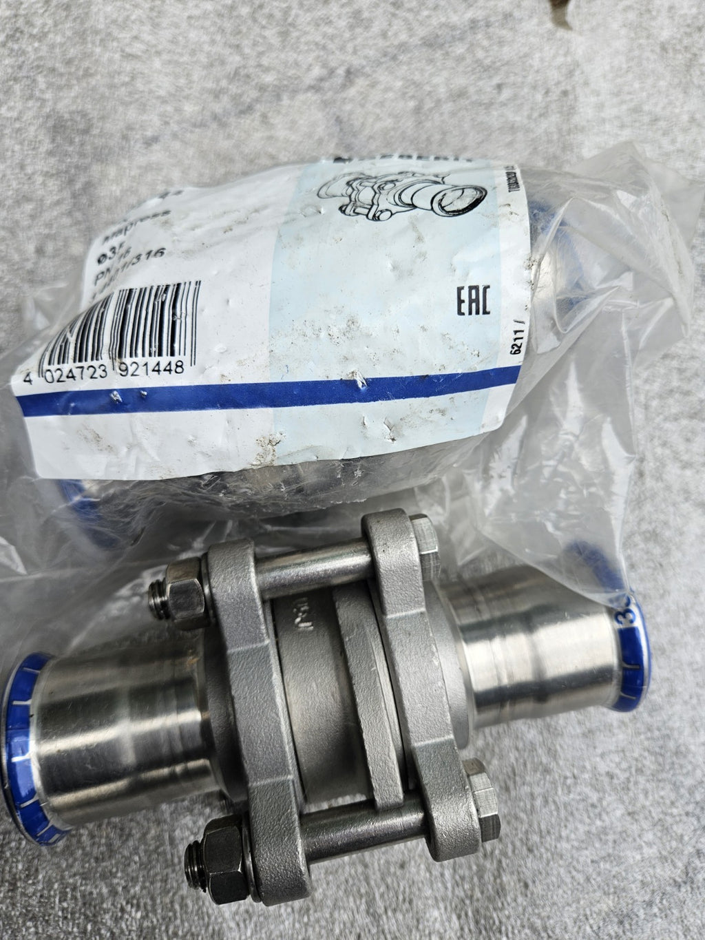GEBERIT MAPRESS EDELSTAHL ES Rückschlagventil 35 mm, geflanscht Neu Unbenutzt