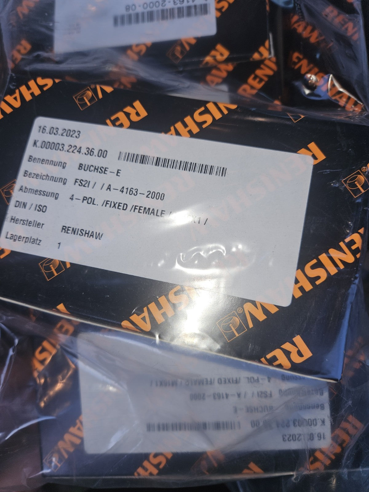 Renishaw A-4163-2000-08, FS2i fixed socket assembly for LP2 series probes, New