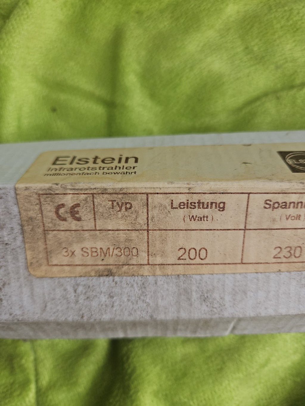 1 x Neu Unused ELSTEIN heating tubeplate SBM/300 230V 200W 600°Cmax New Stock