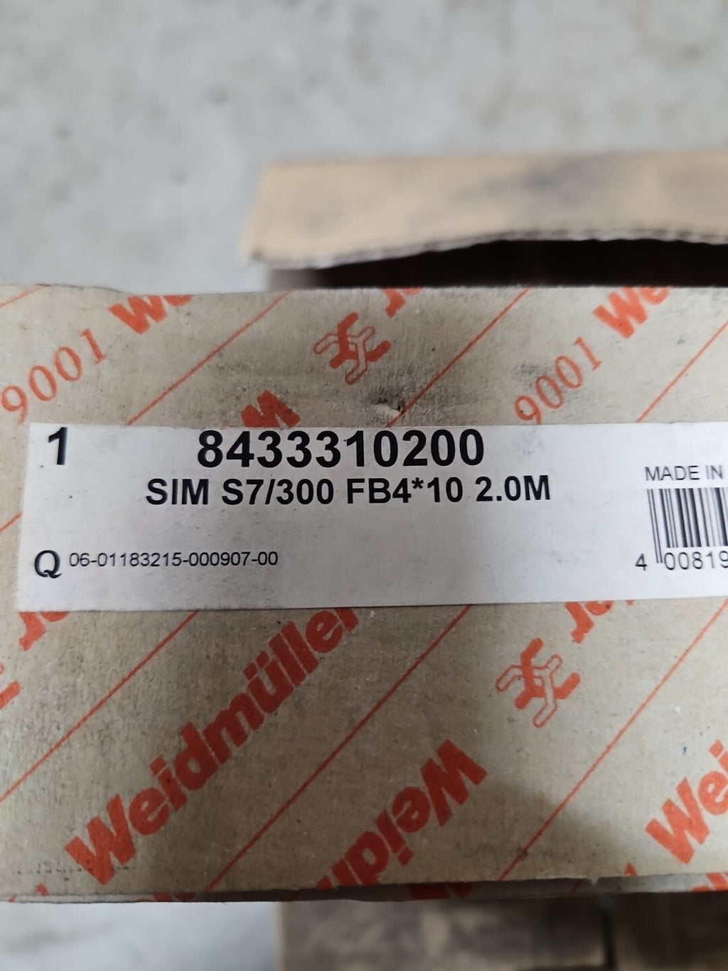 Weidmuller sim s7/300 fb4 x 10 2m konv 8433310200 Neu/ovp, Unused New