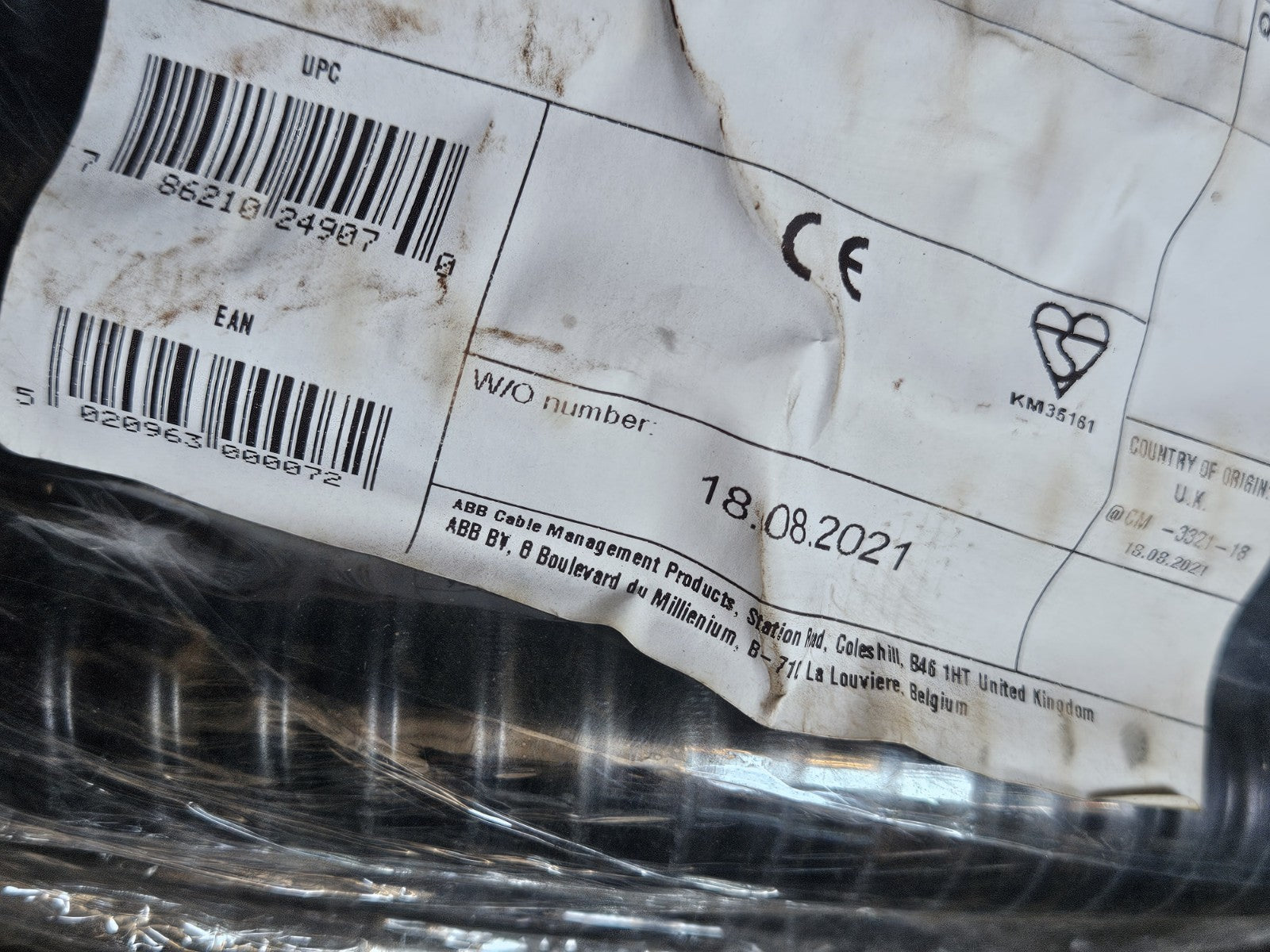 ABB 7TCA296020R Metallschutzschlauch SP25/BL/25M IP65 schwarz Metall Neu New NOS