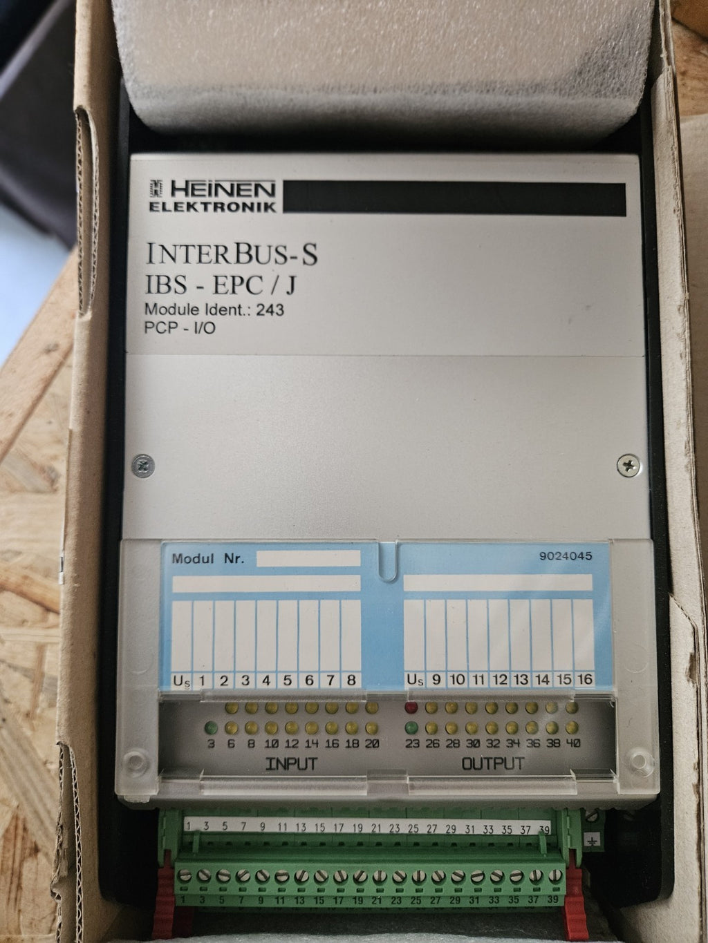 HEINEN Phoenix Contact INTERBUS-S IBS-EPC/J Module Indent:243 PCP-I/O NEU/OVP