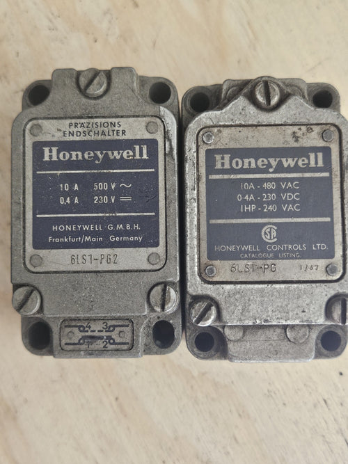 2 x Honeywell 6LS1-4PG und 6LS1-PG  Limit Switch, Endschalter Tested Working