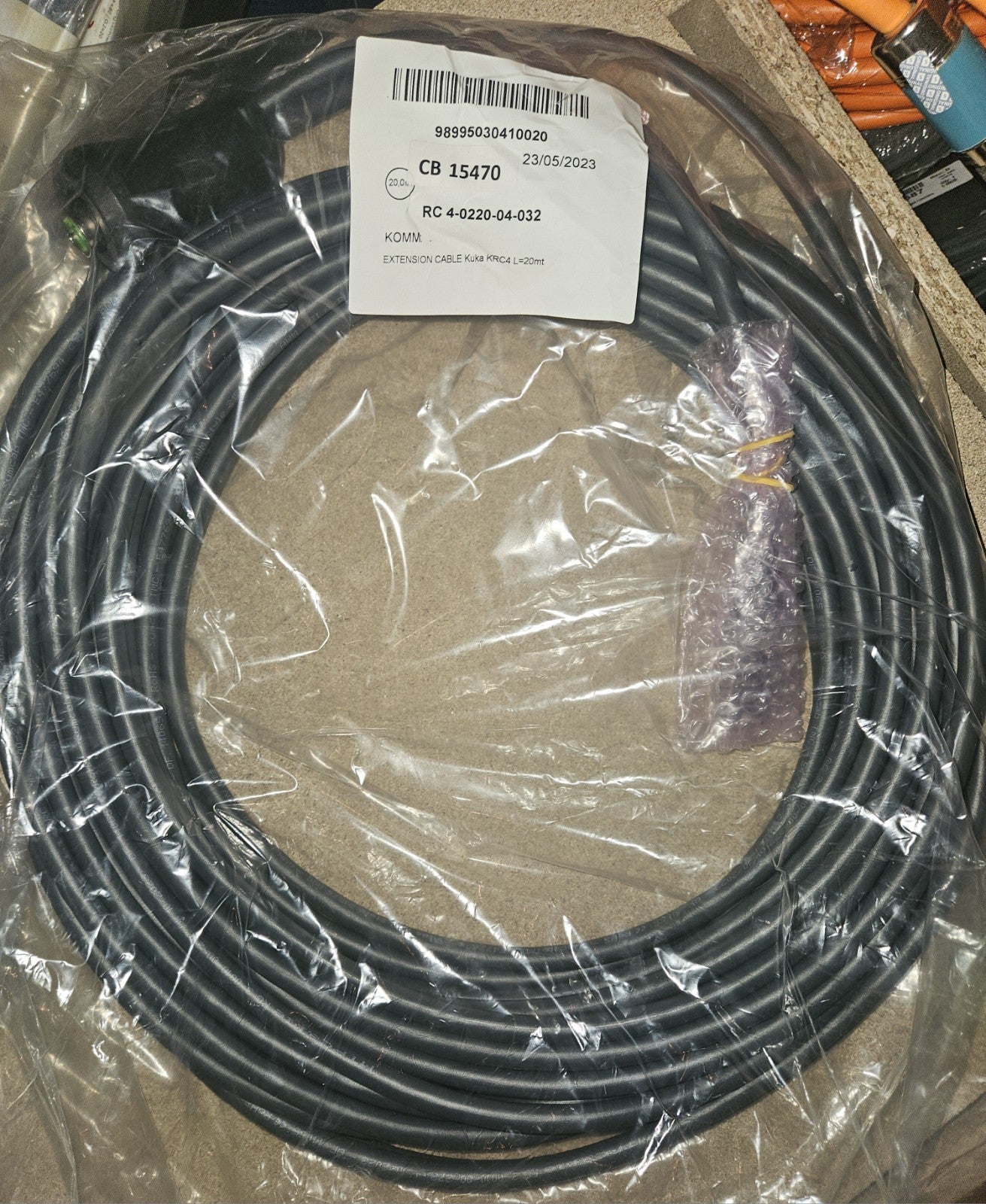 KUKA KRC4 SmartPad Teach Pendant X19 Cable Extension 20m Wire kabel CB 15470,NEW